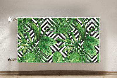 Magnet decorativ pentru calorifer Frunze tropicale