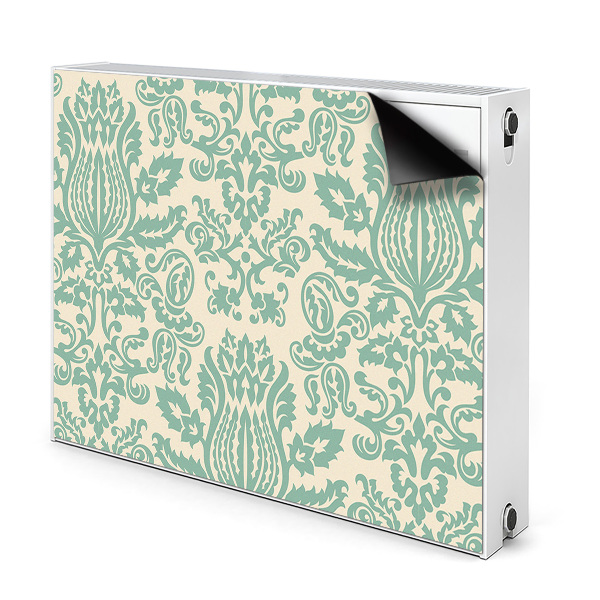 Magnet decorativ pentru calorifer Damask verde