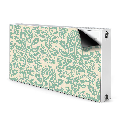 Magnet decorativ pentru calorifer Damask verde