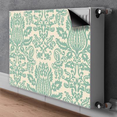 Magnet decorativ pentru calorifer Damask verde