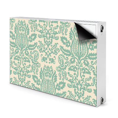 Magnet decorativ pentru calorifer Damask verde