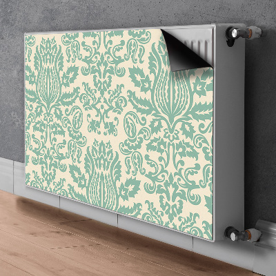 Magnet decorativ pentru calorifer Damask verde