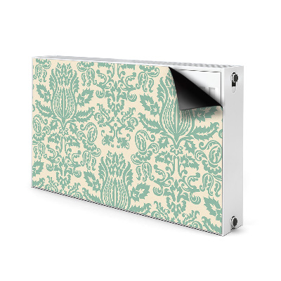 Magnet decorativ pentru calorifer Damask verde