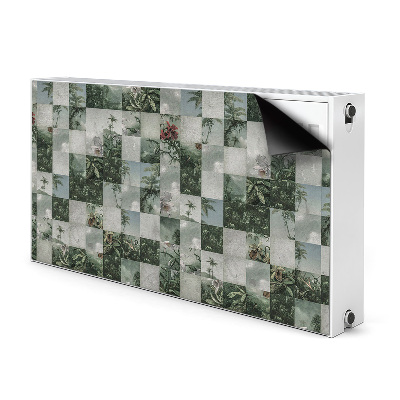 Magnet decorativ pentru calorifer Patchwork tropical