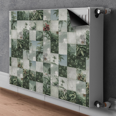 Magnet decorativ pentru calorifer Patchwork tropical