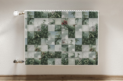 Magnet decorativ pentru calorifer Patchwork tropical