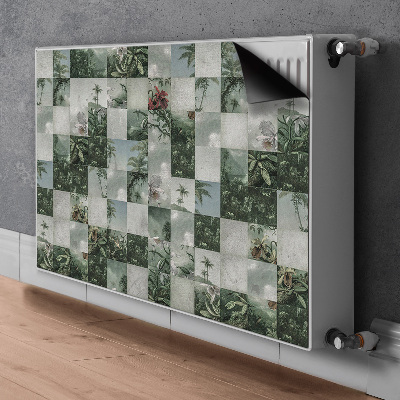 Magnet decorativ pentru calorifer Patchwork tropical