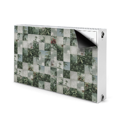 Magnet decorativ pentru calorifer Patchwork tropical