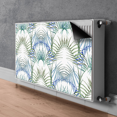 Magnet decorativ pentru calorifer Frunze tropicale