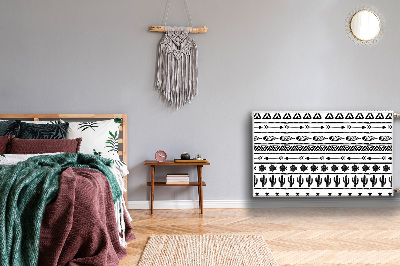 Magnet decorativ pentru calorifer Boho alb și negru