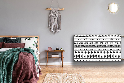 Magnet decorativ pentru calorifer Boho alb și negru