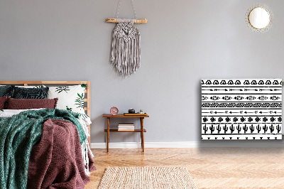 Magnet decorativ pentru calorifer Boho alb și negru