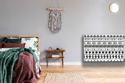 Magnet decorativ pentru calorifer Boho alb și negru