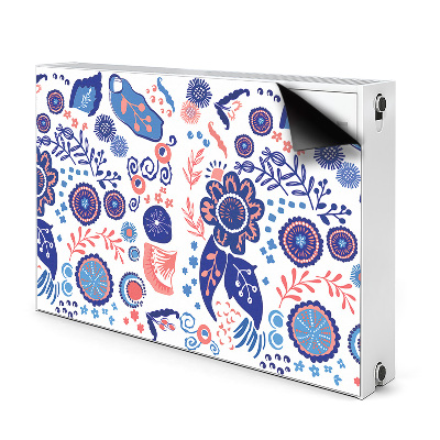 Magnet decorativ pentru calorifer Flori abstracte