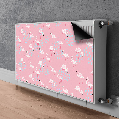 Magnet decorativ pentru calorifer Flamingos