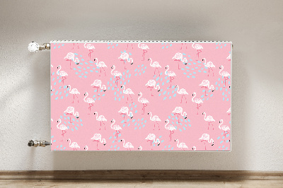 Magnet decorativ pentru calorifer Flamingos