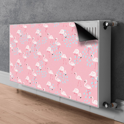 Magnet decorativ pentru calorifer Flamingos