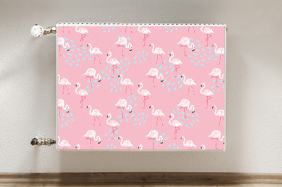 Magnet decorativ pentru calorifer Flamingos