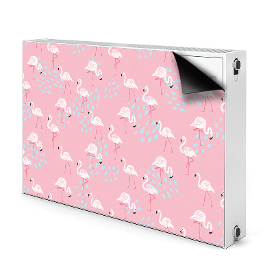 Magnet decorativ pentru calorifer Flamingos