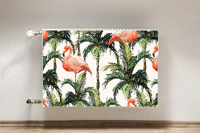 Magnet decorativ pentru calorifer Flamingos