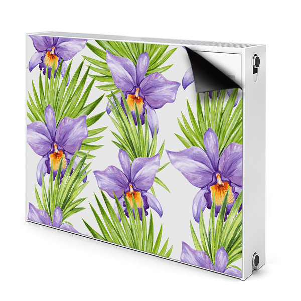 Magnet decorativ pentru calorifer Flori purpurii