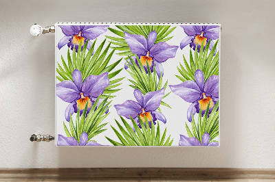 Magnet decorativ pentru calorifer Flori purpurii