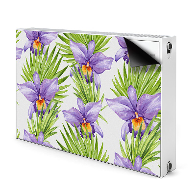 Magnet decorativ pentru calorifer Flori purpurii