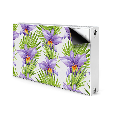 Magnet decorativ pentru calorifer Flori purpurii
