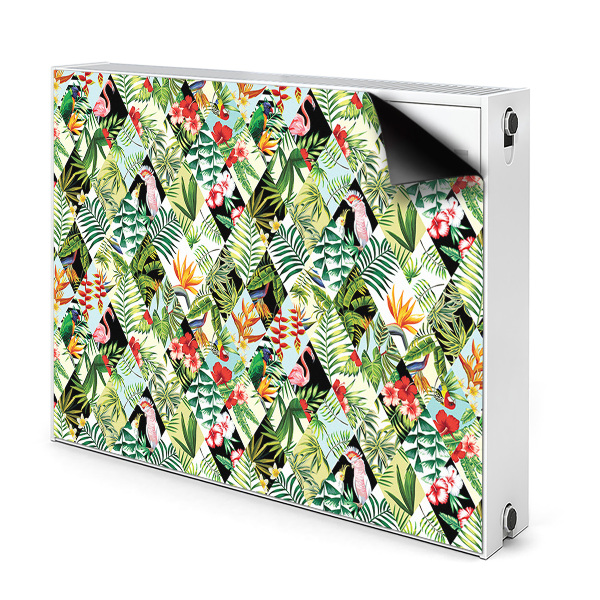 Magnet decorativ pentru calorifer Flori și păsări