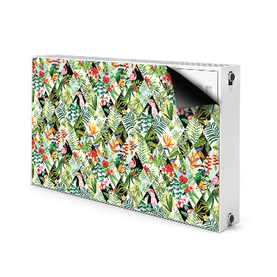 Magnet decorativ pentru calorifer Flori și păsări
