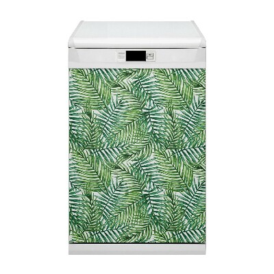 Magnet decorativ pentru mașina de spălat vase Frunze exotice