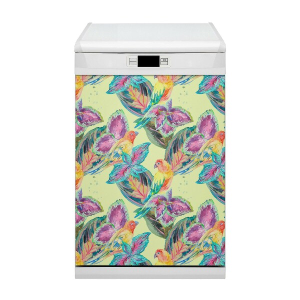 Magnet decorativ pentru mașina de spălat vase Papagali colorați