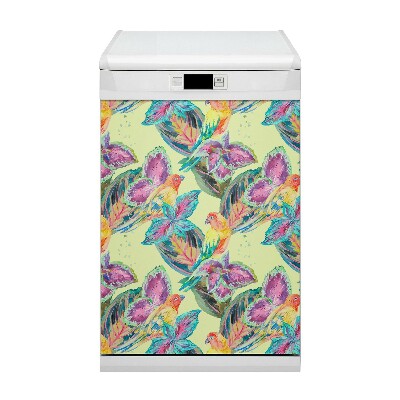 Magnet decorativ pentru mașina de spălat vase Papagali colorați