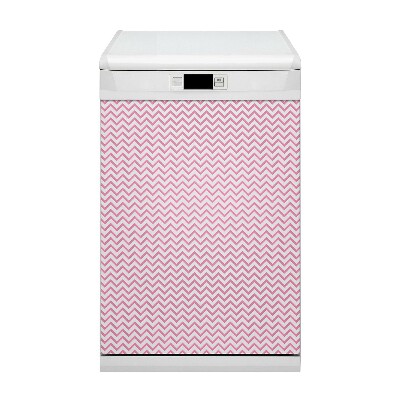 Magnet decorativ pentru mașina de spălat vase Zigzaguri roz
