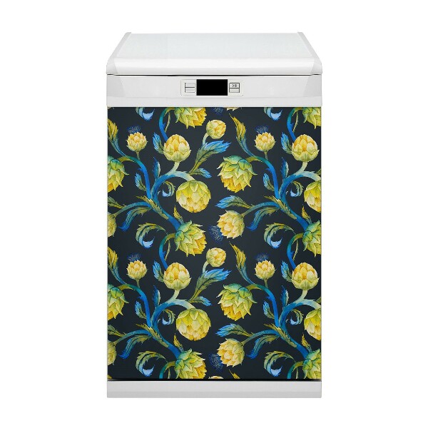Magnet decorativ pentru mașina de spălat vase Flori de anghinare