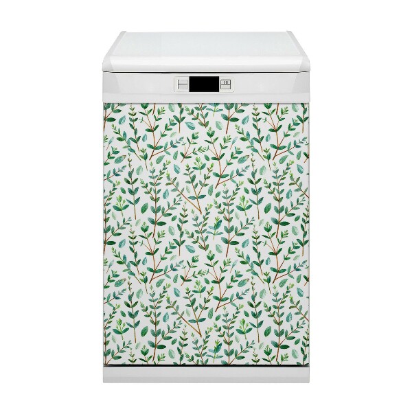 Magnet decorativ pentru mașina de spălat vase Ramuri verzi