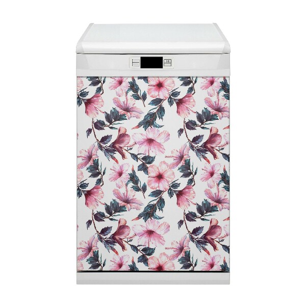 Magnet pentru masina de spalat vase Flori de hibiscus