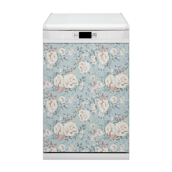 Magnet decorativ pentru mașina de spălat vase Flori de epocă