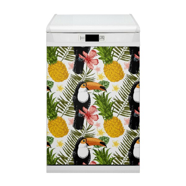 Magnet pentru masina de spalat vase Toucan și ananas