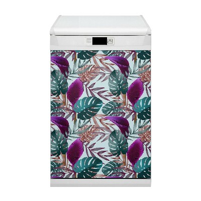 Magnet decorativ pentru mașina de spălat vase Frunze tropicale