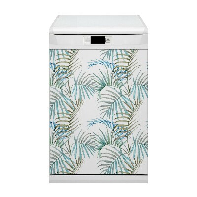 Magnet decorativ pentru mașina de spălat vase Frunze tropicale