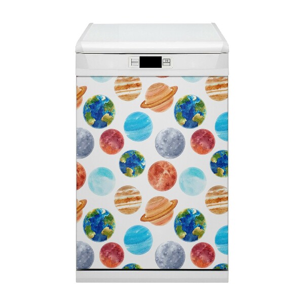 Magnet pentru masina de spalat vase Planete colorate