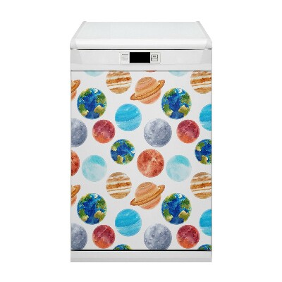 Magnet pentru masina de spalat vase Planete colorate