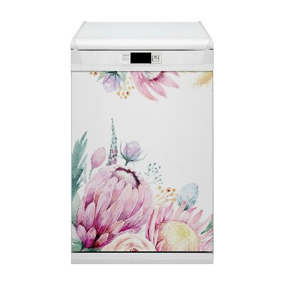 Magnet decorativ pentru mașina de spălat vase Cadru floral