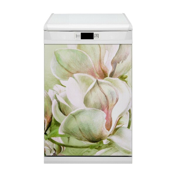 Magnet decorativ pentru mașina de spălat vase Flori Magnolia