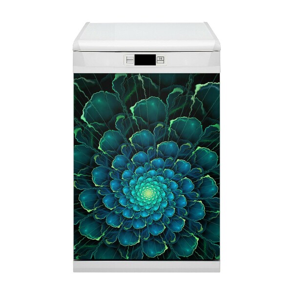 Magnet pentru masina de spalat vase Floare verde