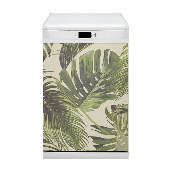 Magnet pentru masina de spalat vase Frunze tropicale