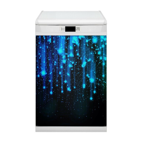 Magnet decorativ pentru mașina de spălat vase Particule albastre