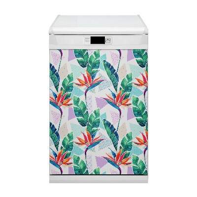 Magnet decorativ pentru mașina de spălat vase Flora tropicală