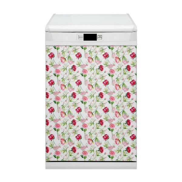 Magnet pentru masina de spalat vase Flori roșii